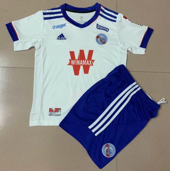 Kids RC Strasbourg Alsace Away Soccer Kits Shirt with Shorts 2020/21